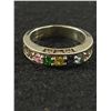 Image 3 : Sterlign Silver with Various Gemstones MOM Ring Great Condition Size 6