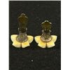 Image 3 : Vintage Pair of Hand Carved Ivory Clip on Earrings