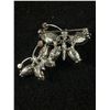 Image 2 : Lovely Vintage 2 Butterflies Rhinestone Brooch