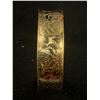 Image 3 : Beautiful 18k Gold Plated Raised Engraved Bangle