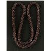 Image 1 : Fantastic Vintage Extra Length Genuine Garnet Stone Beads Necklace