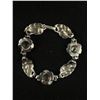 Image 2 : Vintage Sterling Silver Leaves & Roses Links Bracelet Hallmarked & Sterling. Good Condition 20.6gr