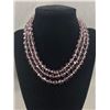 Image 1 : Vintage Triple Length Faceted Crystal Beads Necklace with Original Rhinestone Clasp