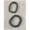 Image 1 : 2 Laa Stone Beads Stretch Bracelets