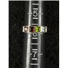 Image 1 : Sterling Silver with 4 Square Faceted Gem Stone Ring. Marked Silver A& F Size 6