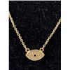 Image 2 : Gold with Tiny Stones Evil Eye Necklace