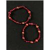 Image 1 : 2 Bronze Colour Genuine Pearl Stretch Bracelets