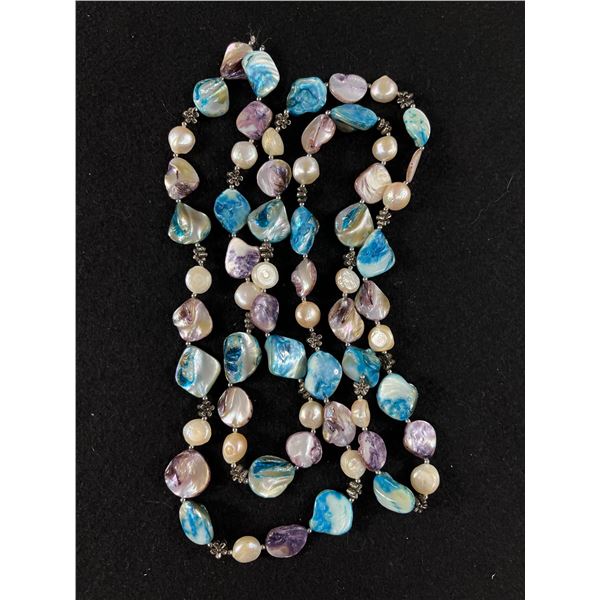 Outstanding Genuine Pearls Extra Length Necklace