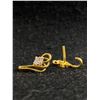 Image 1 : Lovely Pair of Vintage 10k Gold ( Tested) Screwback Earrings.Missing Backs. 3.12gr