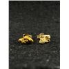 Image 1 : Nice Pair of Gold Nugget Earrings With 10k Posts 1.6gr