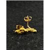 Image 2 : Nice Pair of Gold Nugget Earrings With 10k Posts 1.6gr
