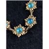 Image 3 : Vintage Gold Tone Flower Necklace with Matching Bracelet
