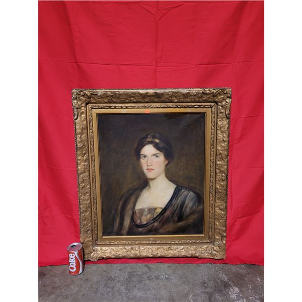 Victorian Framed & Signed Reeves & Son's London Original Portrait Oil Painting