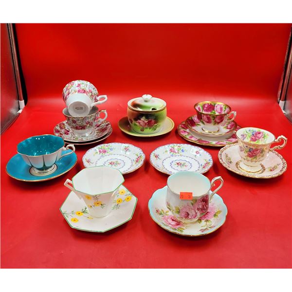 VTG Lot Of Teacup & Saucers Including Royal Albert