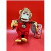 Image 1 : VTG Hsin Chi Toy Company Jolly Chimp Red Overalls
