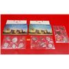 Image 1 : Uncirculated 1968 & 1974 Royal Canadian Mint 6-Coin Sets