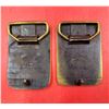 Image 2 : 2 NOS Solid Brass Indianapolis Motor Speedway & US Auto Club Belt Buckles Made in USA
