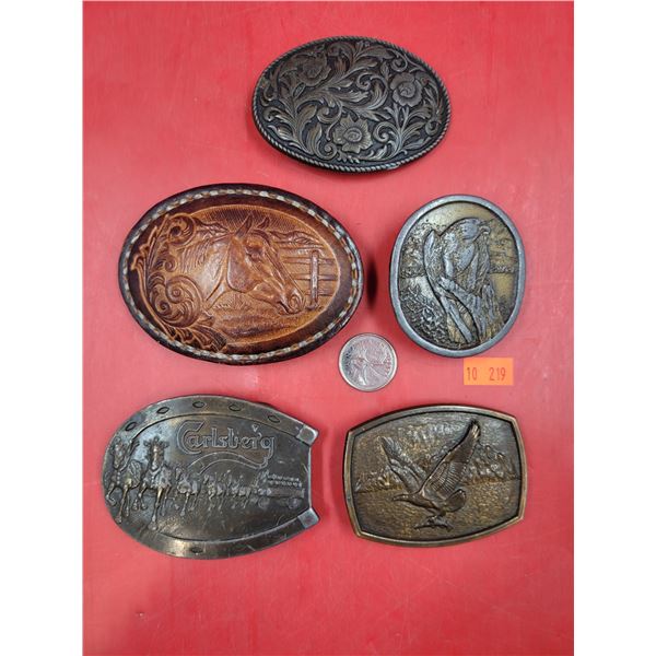Assorted Animal & Flower Belt Buckles