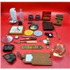Image 1 : VTG Miscellaneous Lot w/ Watkins Ginger Tin, Nutcrackers, Brass Captain Plaque, & More