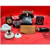 Image 1 : VTG Camera, Rotary Telephone, Sunbeam Shavemaster, General Electric Interval Timer, Clock, & More