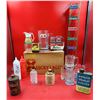 Image 1 : VTG Kitchen & Advertising Lot (Whiskey Crock, A&W Cups, Nabob Syrup Dispenser, Esso Parowax, etc.)