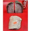 Image 1 : 2 Geode Chunks & Piece of White/Pink Rock