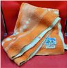 Image 1 : Orange Wool Blanket Made in Holland