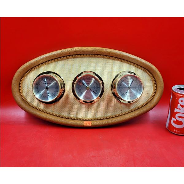 VTG Springfield Thermometer, Barometer, & Hygrometer