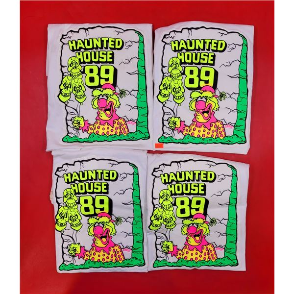 4 NOS Haunted House '89 T-Shirts