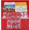 Image 1 : 1970, 1974 & 1969 Uncirculated Royal Canadian Mint Coin Sets