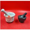 Image 1 : 2 Mortar & Pestles (Marble & Stone)