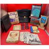 Image 1 : Lot Of VTG Books, Briefcase, Advertising Thermometer & VTG Lot
