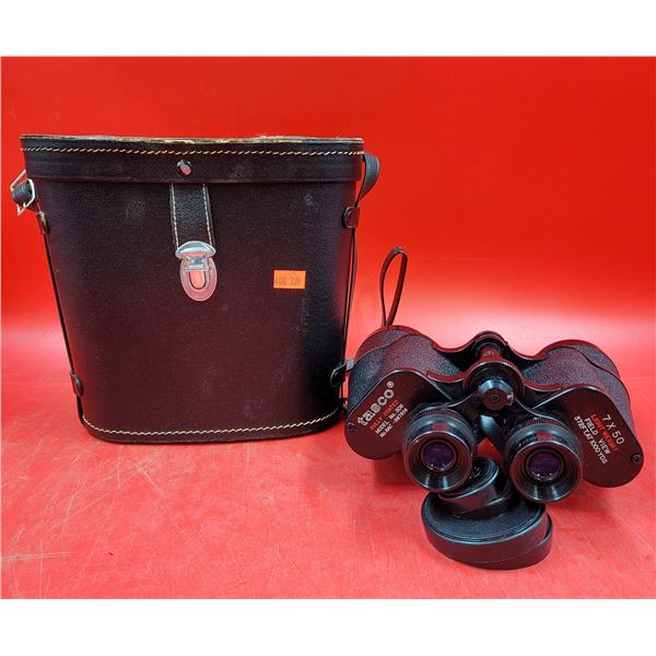 Tasco Model No. 306 Binoculars w/ Carrying Case Made in Japan