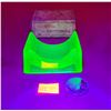 Image 1 : VTG Scheerwonder Uranium Glass Razor Hone/Sharpener