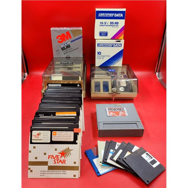 Assorted VTG Double-Sided High-Density Floppy Disk Lot