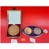 Image 1 : 1986 Ministry of Forest PROC Coin & Pair of Commemorative Mining Coins Containing Gold, Silver, etc.