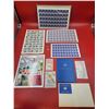 Image 1 : Assorted Canadian Stamp Sheets (Queen Elizabeth, 1974 Souvenir Collection, Flowers, etc.)