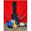Image 1 : Fender Guitar Case, Booklet & Instruments Lot