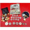Image 1 : Assorted Coins, Paper Money, & Pins