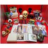 Image 1 : Misc. VTG Lot w/ Skull, Games, Dice & Flash Cards