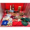 Image 1 : Misc. VTG Lot w/ Hawaii Plate, Thermometers & Patches