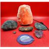 Image 1 : Lot Of Crystals & Rocks Including Crystal Salt Lamp