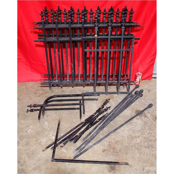 Black Steel Fence Panels & Components