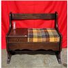 Image 1 : MCM Wooden Gossip/Telephone Bench