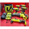 Image 1 : Large Lot Of Ryobi Tools Including Bag