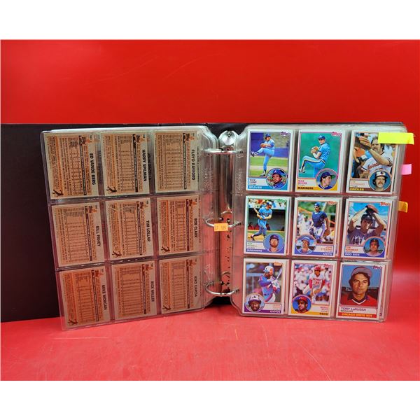 Binder Full Of Topps Baseball Cards