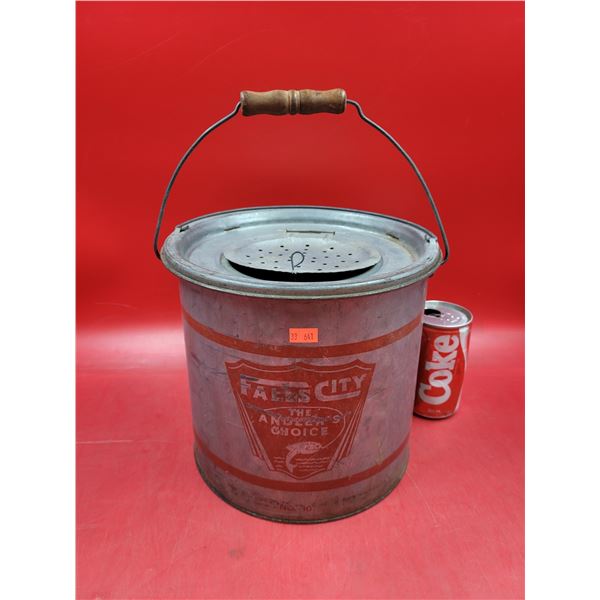VTG Falls City Angler's Choice Minnow Bucket/Bait Pail