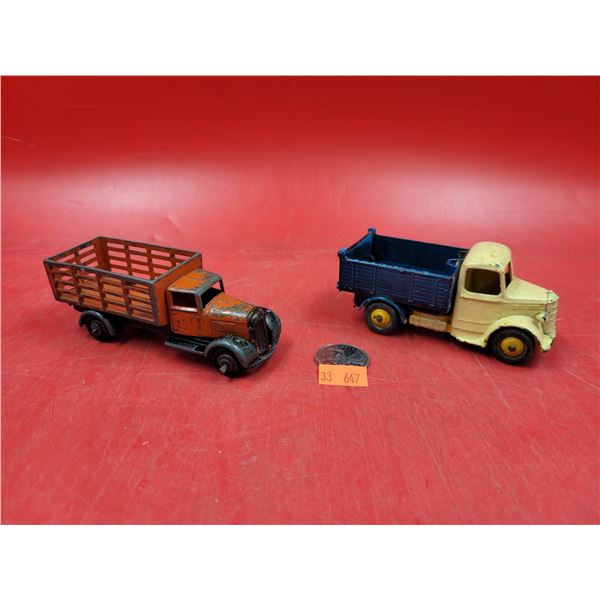 Dinky Toys Vegetable & Bedford Tipper Trucks