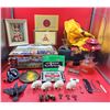 Image 1 : VTG Miscellaneous Lot w/ Auto Bridge Game, Cigar Boxes, Coleman Lantern, & Gillette Razor Box