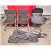 Image 1 : 3 Outdoor Foldable Chairs Including Coleman